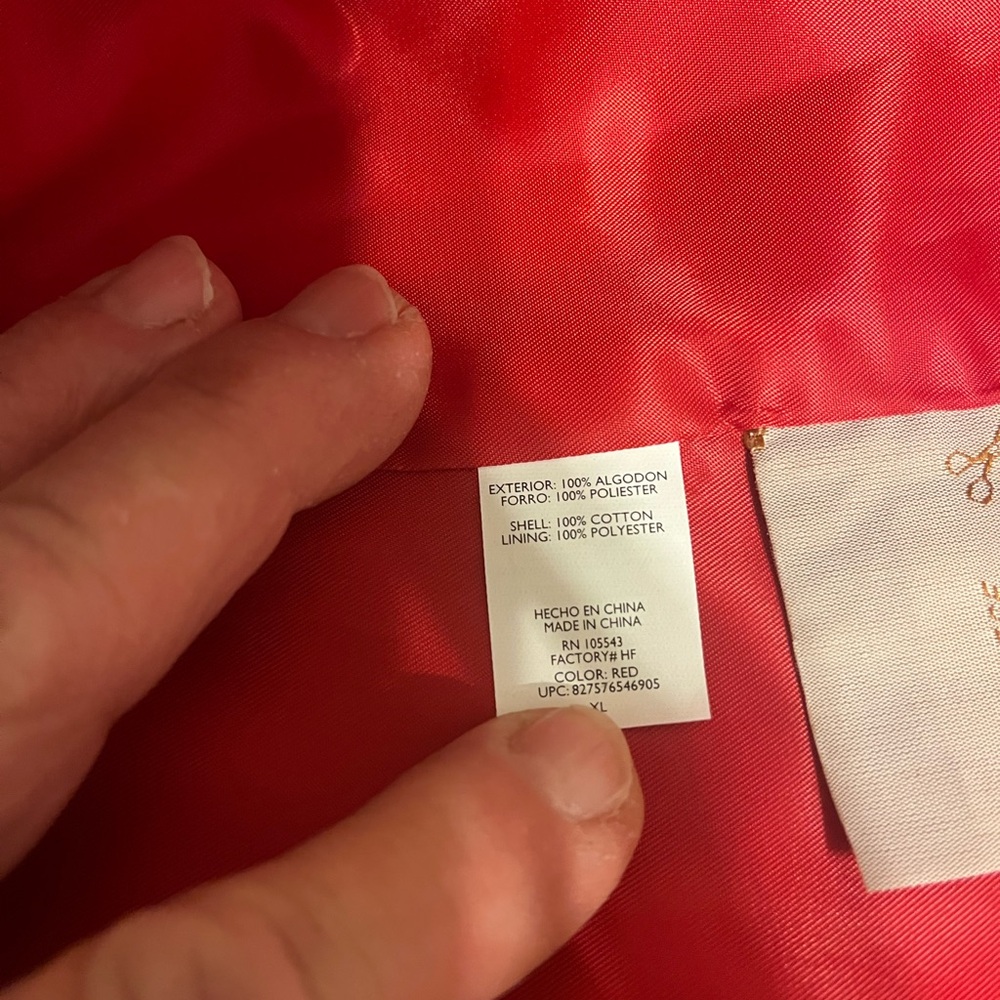 Daisy Fuentes Women's Red Double-Breasted rain coat xl nwt - Picture 7 of 9